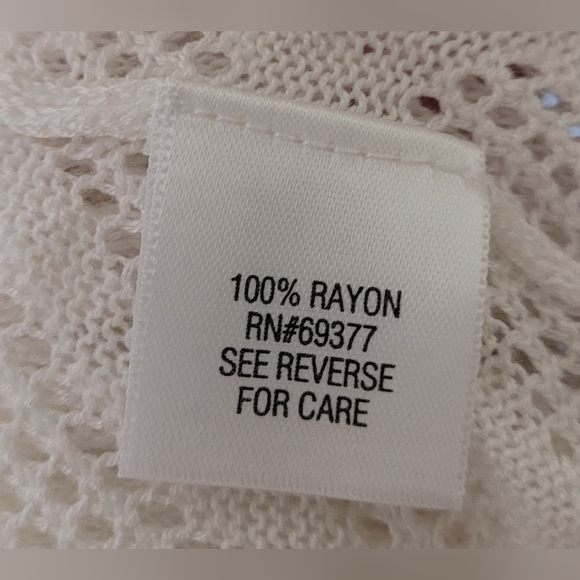Croft & Barrow White Geometric Cardigan Size XL - Picture 5 of 5